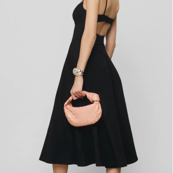 Reformation Serene Knit Organic Cotton Blend Midi Dress - Size M - Picture 4 of 6